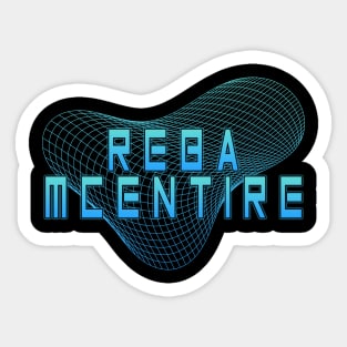 Geometric Line Reba McEntire Sticker